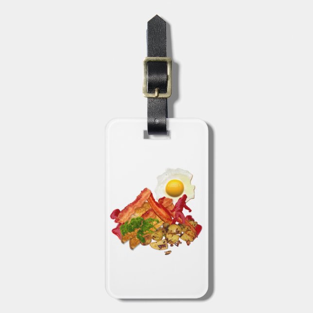 Humous Ketchup Borta Squatchin for Bacon Bagagebricka (Vertikal Framsida)