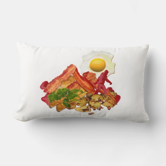 Humous Ketchup Borta Squatchin for Bacon Lumbarkudde (Framsida)