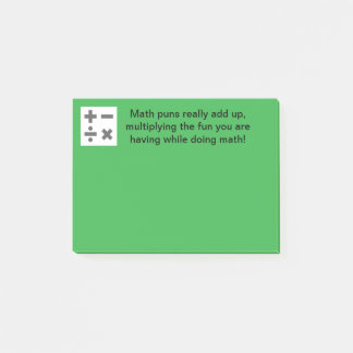 Humous Math Post-it Notes Block