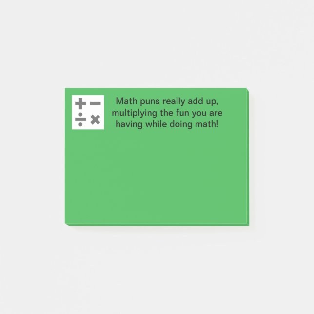 Humous Math Post-it Notes Block (Framsida)