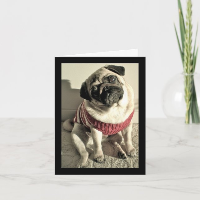 Humous Mors dag Pug Kort (Framsida)