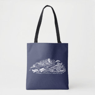 Humous Mouse Coach Ride Tote Tygkasse