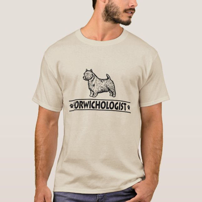 Humous Norwich Terrier T-shirt (Framsida)