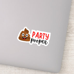 Humous Party Pooper Klistermärken