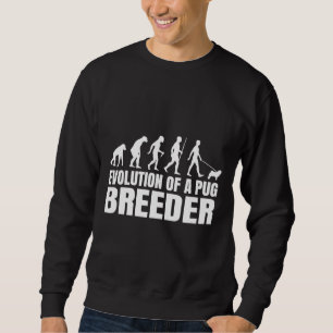 Humous Pug Breeders Evolution Quote Classic T-Sh Lång Ärmad Tröja