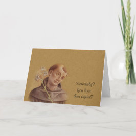 Humous Saint Anthony från Padua Lily Kort