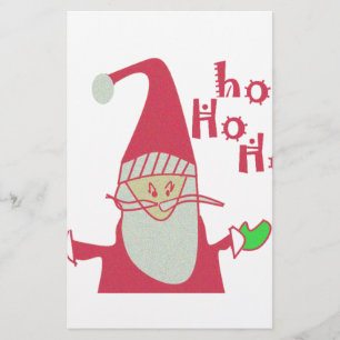Humous Santa med Festive Ho Ho Ho Brevpapper