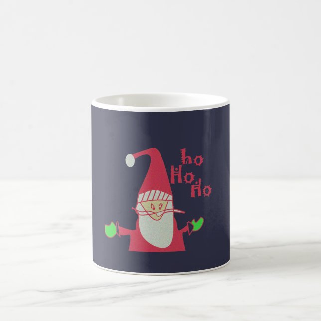 Humous Santa med Festive Ho Ho Ho Kaffemugg (Center)