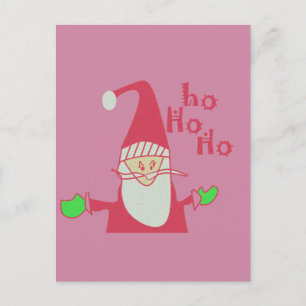 Humous Santa med Festive Ho Ho Ho Vykort