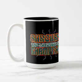 Humous Sarcasm Språket Champions Funny Två-Tonad Mugg