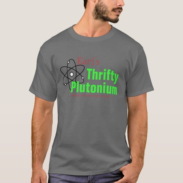 Humous Science Nuclear Plutonium T-shirt lustigt (Framsida)