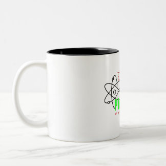 Humous Science Nuclear Plutonium T-shirt lustigt Två-Tonad Mugg