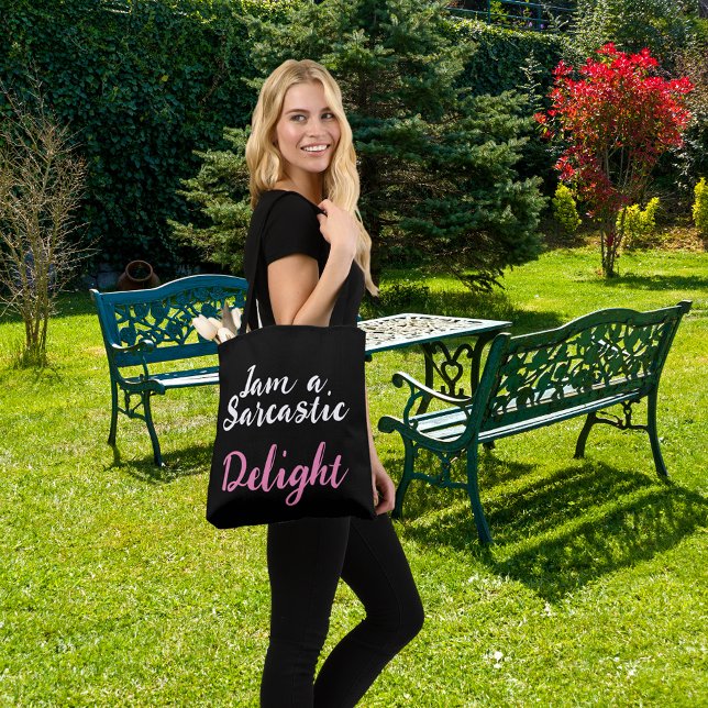 Humous simple Iam a sarcastic Delight Tygkasse (Skapare uppladdad)