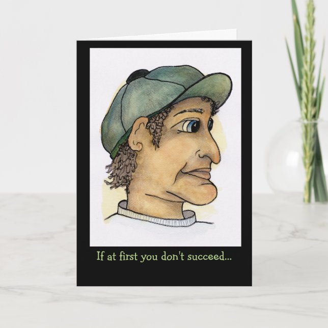 Humous Skydiving Guy Kort (Framsida)