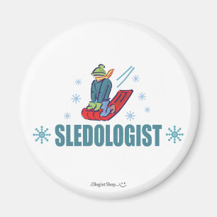 Humous Snö Sleding Magnet