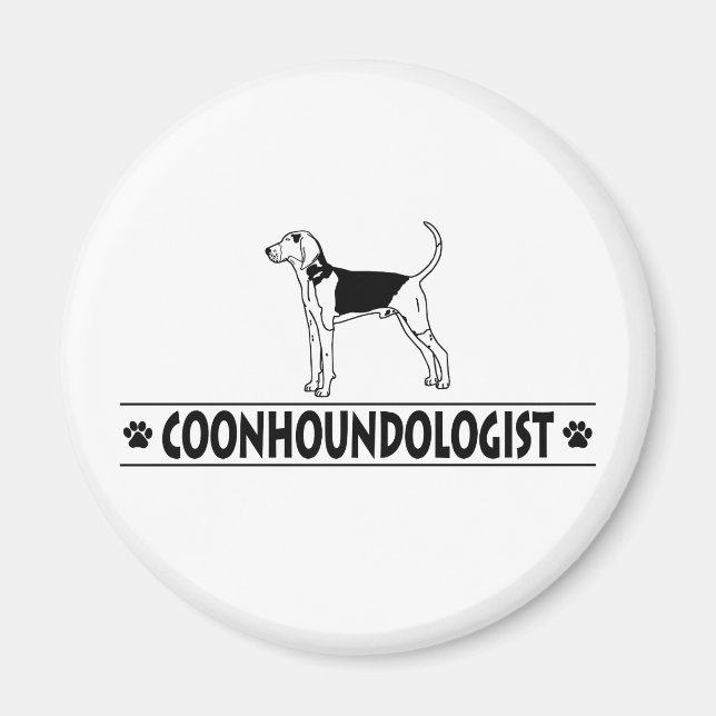 Humous Treeing Walker Coonhound Magnet (Framsidan)