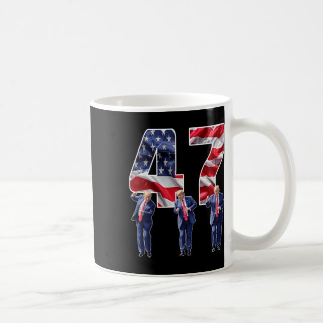 Humous Trump underlig Victory Dance Trump Dancing  Kaffemugg (Höger)