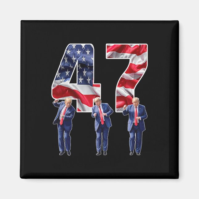 Humous Trump underlig Victory Dance Trump Dancing  Magnet (Framsidan)