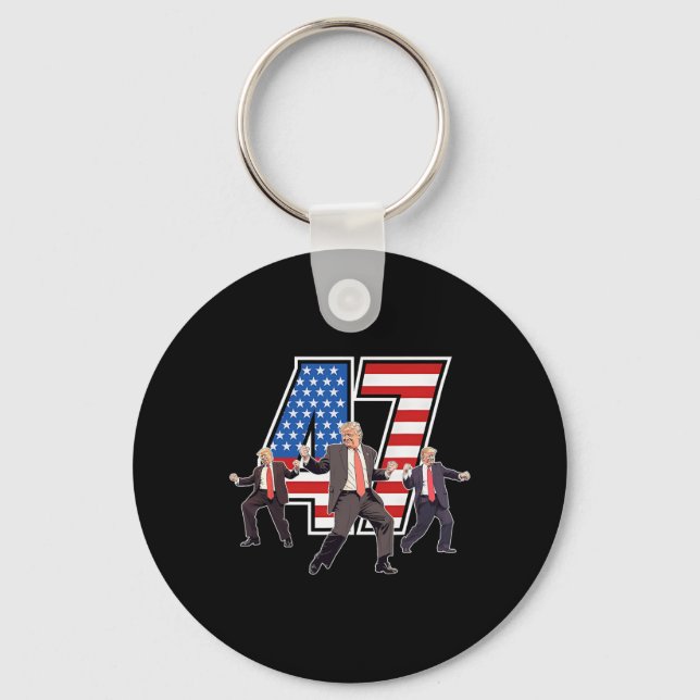 Humous Trump underlig Victory Dance Trump Dancing  Nyckelring (Framsida)