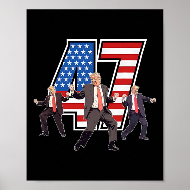 Humous Trump underlig Victory Dance Trump Dancing  Poster (Framsidan)