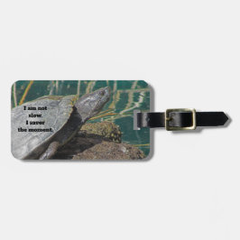 Humous Turtle Photo Savor the Moment Travel Bagagebricka