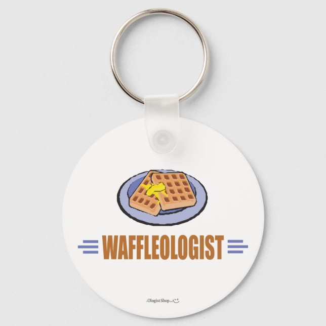 Humous Waffle Chef Nyckelring (Framsida)