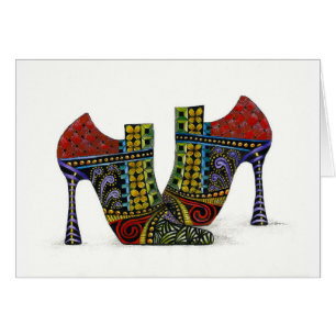 Humous Whimsical Shoes Hälsningskort