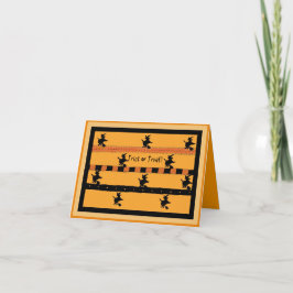 Humous Witchy Halloween Notecard Kort