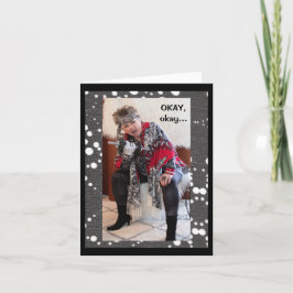 Humous Woman Proving är ett gift Greeting Card Kort