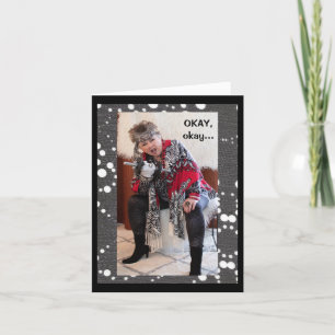 Humous Woman Proving är ett gift Greeting Card Kort