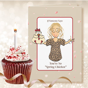 Humous Woman Tecknad Lustigt att säga 40:e födelse Kort