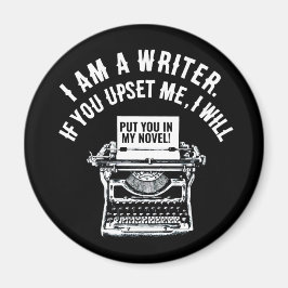 Humous Writer-citat Magnet