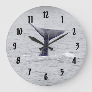 Hump Back Whale Svan Stor Klocka