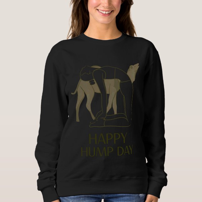 Hump-dagen i lycklig t shirt (Framsida)