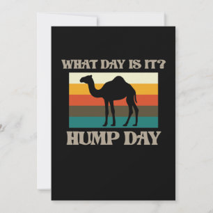 Hump Day Camel Animal Lover Camels Pet Owner Graph Inbjudningar