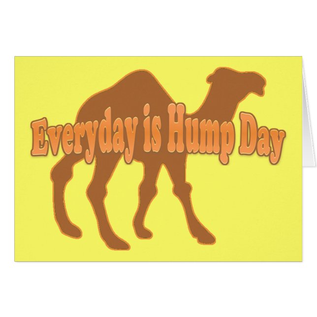Hump Day Camel Hälsningskort (Framsidan Horizontal)