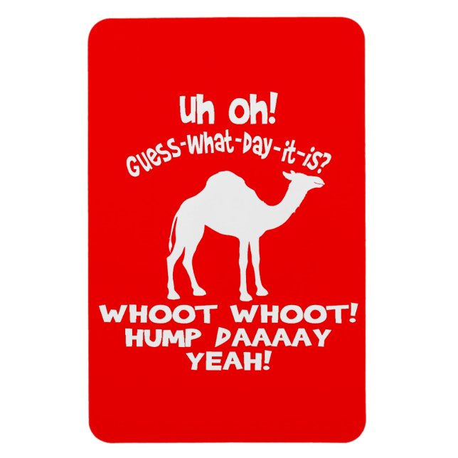 Hump Day Camel Hela ot Flexi Magnet (Vertikal)