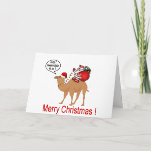 Hump Day Camel-jul med jultomten Helgkort