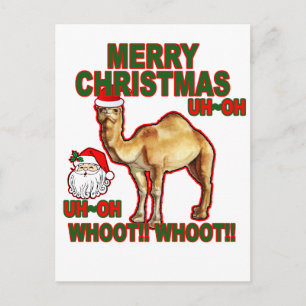 Hump Day Camel jultomte T-shirt NM.png Helg Vykort