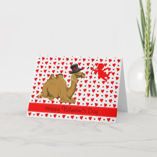Hump Day Camel Valentines Day-kort Helgkort (Framsida)