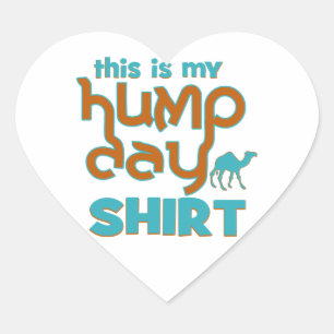 Hump Day Hjärtformat Klistermärke