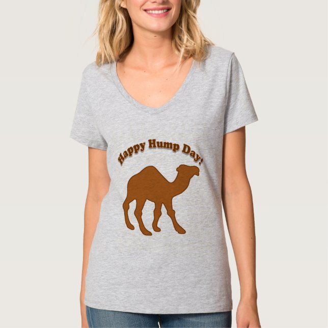HUMP DAY! LYCKLIG HUMP DAG! T-SHIRT (Framsida)