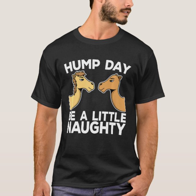 Hump Day Onsdag Kontors humor Camel Meme Idea T Shirt (Framsida)