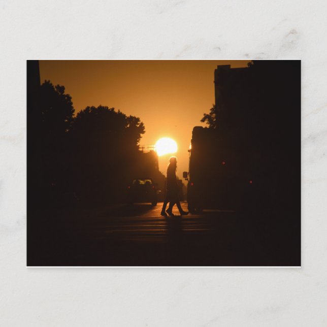 Hump Day Sunset over Oakland Vykort (Framsida)