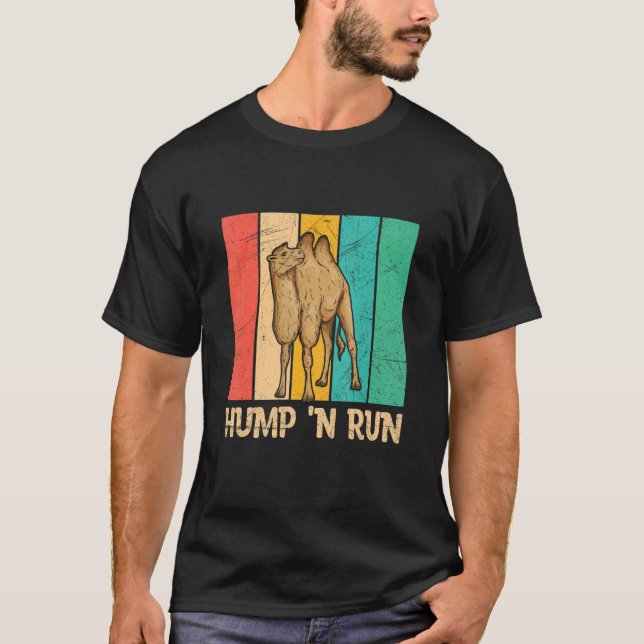 Hump 'n Springa-citat för Bactrian Fläkt T Shirt (Framsida)