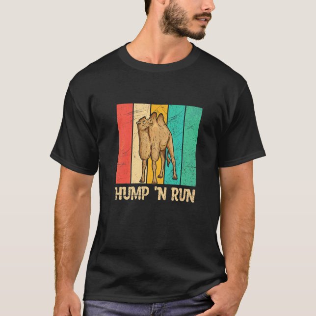 Hump 'n Springa-citat för Bactrian Fläkt T Shirt (Framsida)