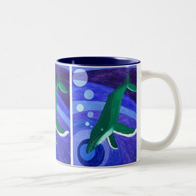 Humpback Sång Två-Tonad Mugg (Höger)