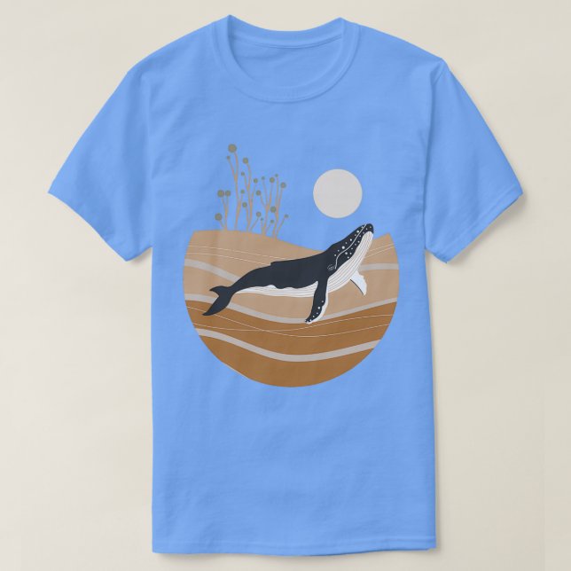 Humpback Sunset Ocean T Shirt (Design framsida)