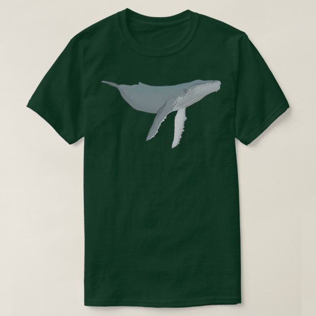 Humpback Whale 12 T Shirt (Design framsida)