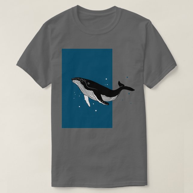 Humpback Whale 15 T Shirt (Design framsida)